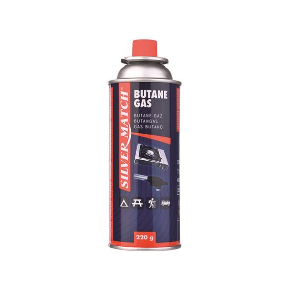 Botella de gas butano 400ml (220 gr) para recarga de hornillos y Sopl