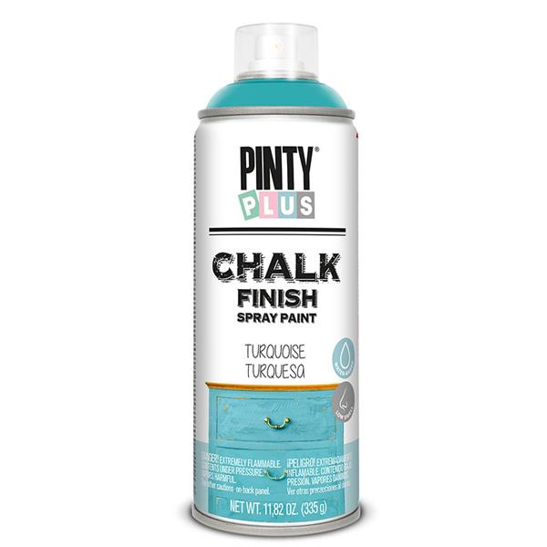 pintura spray chalk efecto tiza turquesa