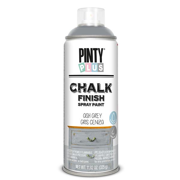 pintura spray chalk efecto tiza gris