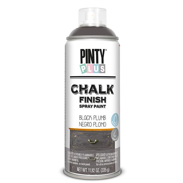 pintura spray chalk efecto tiza negro