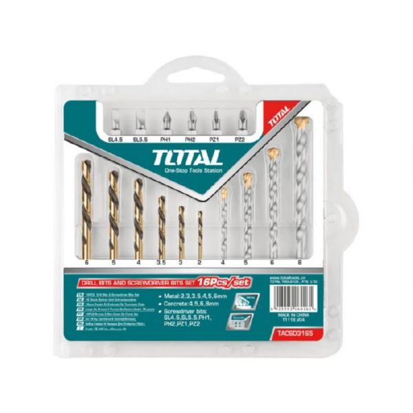 JUEGO 16 BROCAS VARIAS 2U TACSD3165 (D)